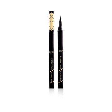 אייליינר נוזלי לוריאל פריז Superliner Black 01 שחור עמוק עם אפליקטור ספוגית לדיוק מרבי
