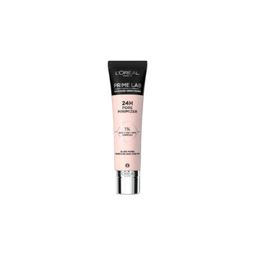 פריימר לוריאל פריז Prime Lab 24H Pore Minimizer מטשטש נקבוביות ומחליק עור עם חומצות AHA ו-BHA