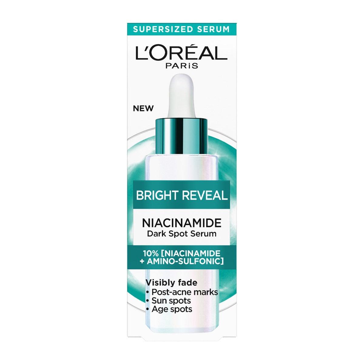 L'Oréal Paris Bright Reveal 10% Niacinamide Serum | סרום ניאצינאמיד לטיפול בכתמים כהים