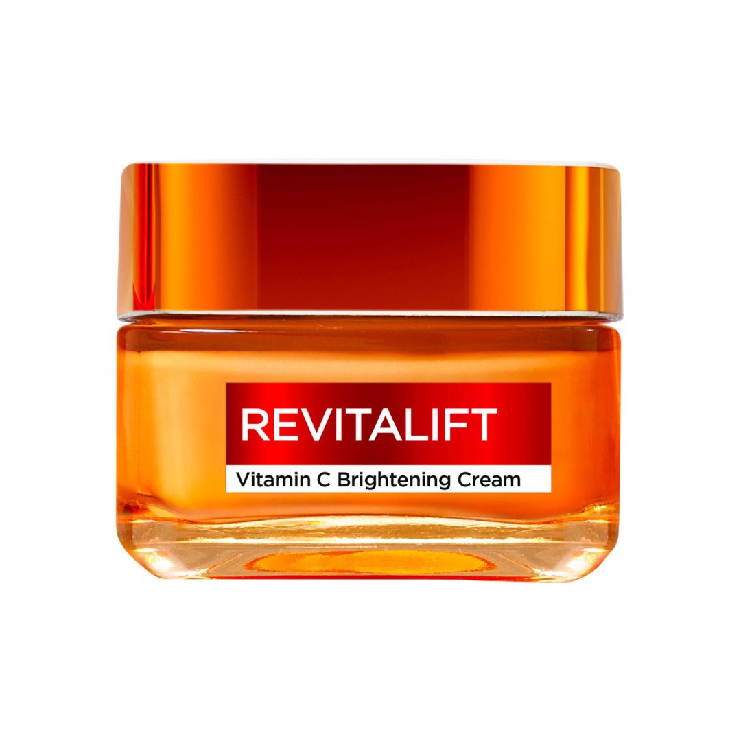 קרם יום לוריאל פריז Revitalift Clinical מועשר בויטמין C וחומצה סליצילית להארת העור וצמצום נקבוביות