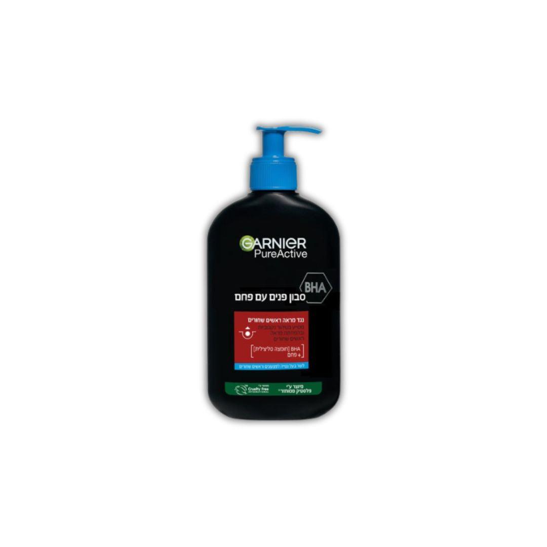 סבון פנים פחם נגד ראשים שחורים 150 מ"ל