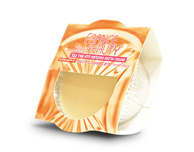 France Beauty Elasto | פראנס ביוטי אלסטו - שעווה לבנה מתקלפת חמה לחימום בגז באריזת אלומיניום ללא נייר (100 גרם)