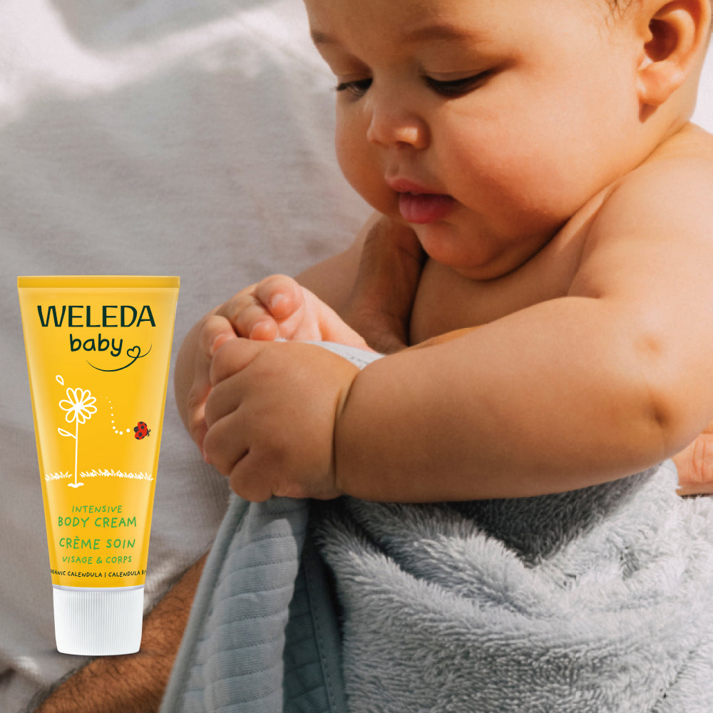 Weleda | וולדה - סדרת הקלנדולה | קרם לחות והגנה אינטנסיבי לגוף התינוק (Baby Calendula Body Cream) - 75 מ"ל