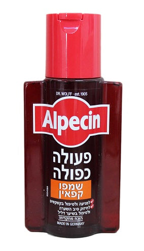 שמפו קפאין מחזק לשיער דליל 200 מ"ל