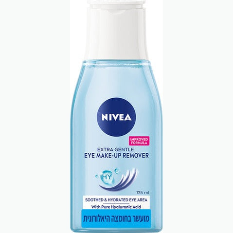 NIVEA, ניוואה, מסיר איפור עיניים, ניקוי פנים, פרו-ויטמין B5, עיניים רגישות, טיפוח הריסים, קוסמטיקה, הסרת איפור, ניוואה עדין