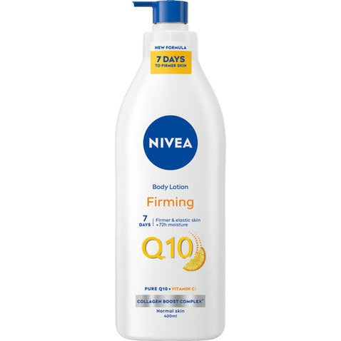קרם גוף ממצק ניוואה Q10 עם ויטמין C לעור רגיל המסייע בשיפור גמישות העור תוך 10 ימים