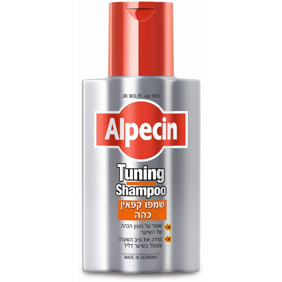 אלפסין שמפו כהה אפקט צבע וחיזוק השורש 200 מ"ל | Alpecin Tuning Shampoo