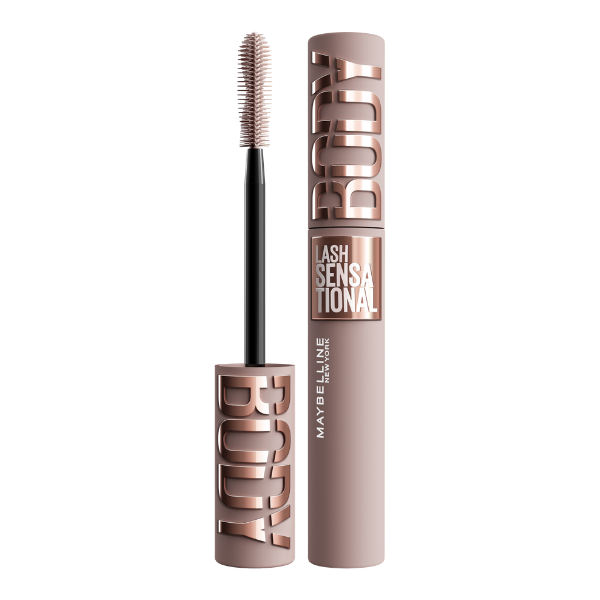 מסקרה מייבלין לאש סנסציונל בודי Lash Sensational Body למראה ריסים מורם ומעוגל עמידה ל-24 שעות