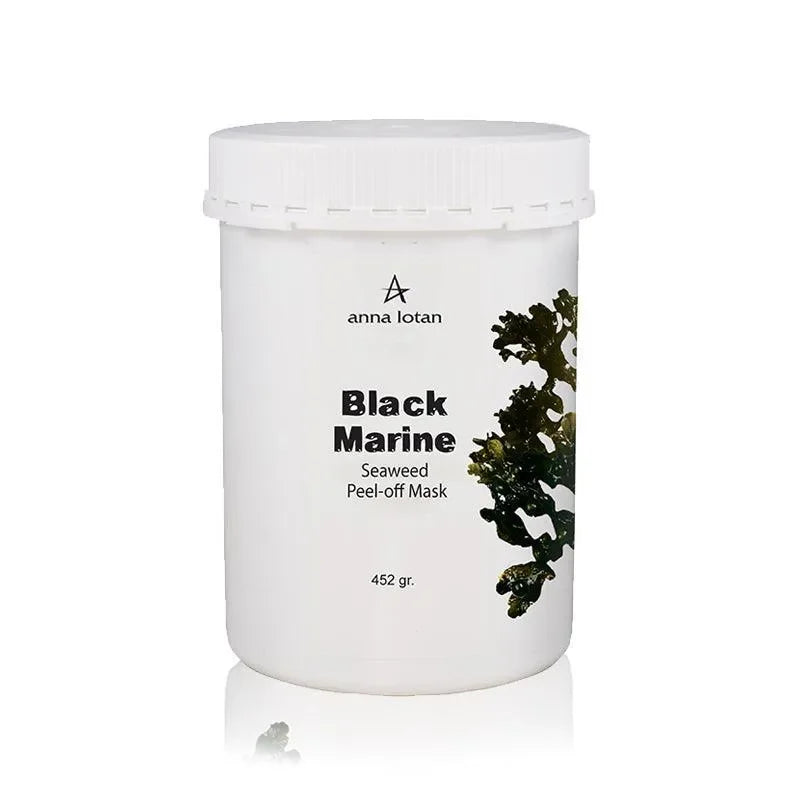 אנה לוטן Black Marine מסיכת אצות ים שחורה מתקלפת לטיהור עמוק וכיווץ נקבוביות 452 גרם