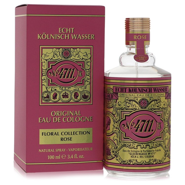 4711 Floral Collection Rose Eau De Cologne ספריי (יוניסקס) מאת 4711 | משלוח חינם לבית ♕ | קומסטיקס ייבוא מקביל