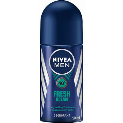 דאודורנט רול און לגבר NIVEA FRESH OCEAN 50 מ"ל | NIVEA | ניוואה.