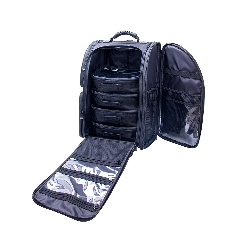 PROFESSIONAL MAKEUP CASE - מזוודת איפור מקצועית עם 4 נרתיקים פנימיים | עדה לזורגן