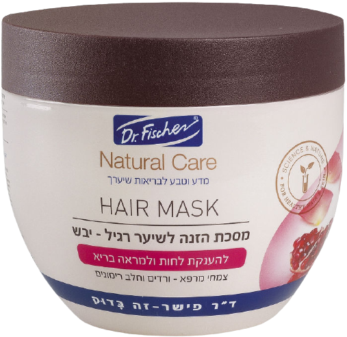 מסכת החייאה לשיער רגיל-יבש עם תמציות ורדים ורימונים