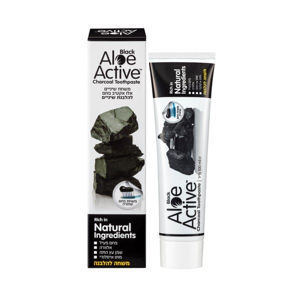משחת שיניים פחם טבעית להלבנה ורענון נשימה - 100 מ"ל