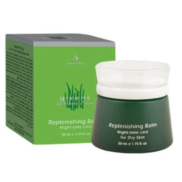 אנה לוטן Greens באלם לילה מזין (Replenishing Balm) לשיקום והזנה עמוקה של עור יבש ובוגר 50 מ"ל