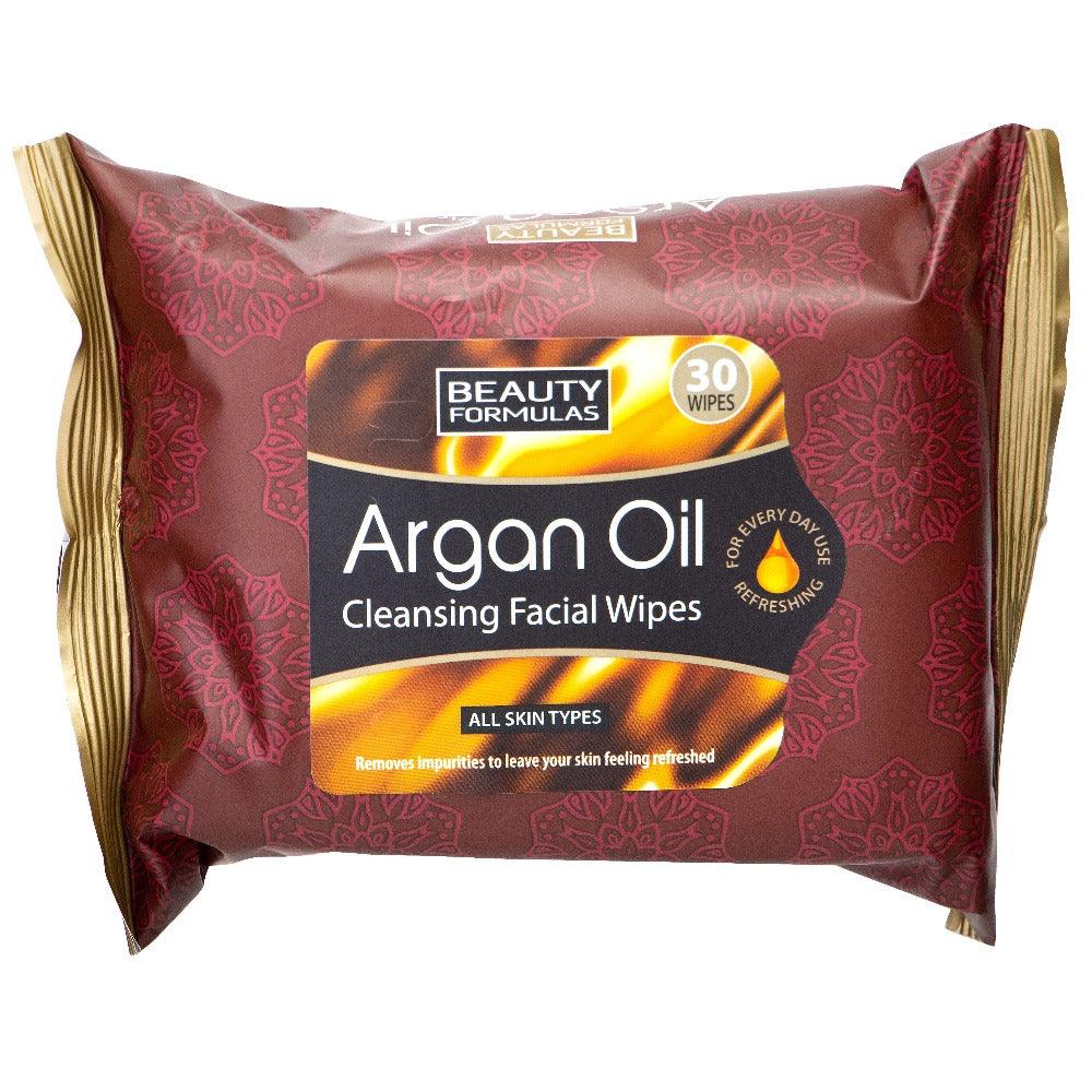 מגבונים לניקוי פנים עם שמן ארגן - 30 יחידות