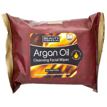 מגבונים לניקוי פנים עם שמן ארגן - 30 יחידות