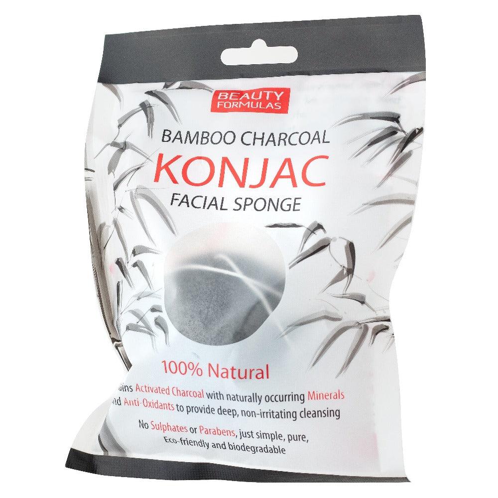 ספוג קונג'אק 100% טבעי לניקוי עמוק עם פחם