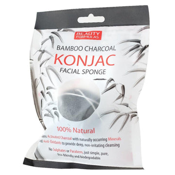 ספוג קונג'אק 100% טבעי לניקוי עמוק עם פחם