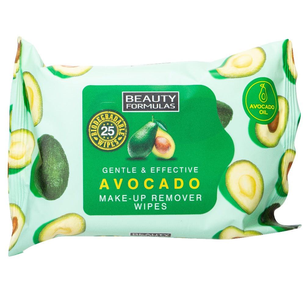 מגבוני פנים להסרת איפור - תמציות אבוקדו, 25 יחידות