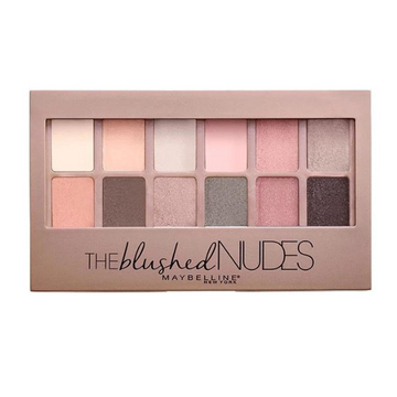 פלטת צלליות מייבלין דה בלאשד ניודס The Blushed Nudes Palette עם 12 גוונים בגימור מאט ושימר