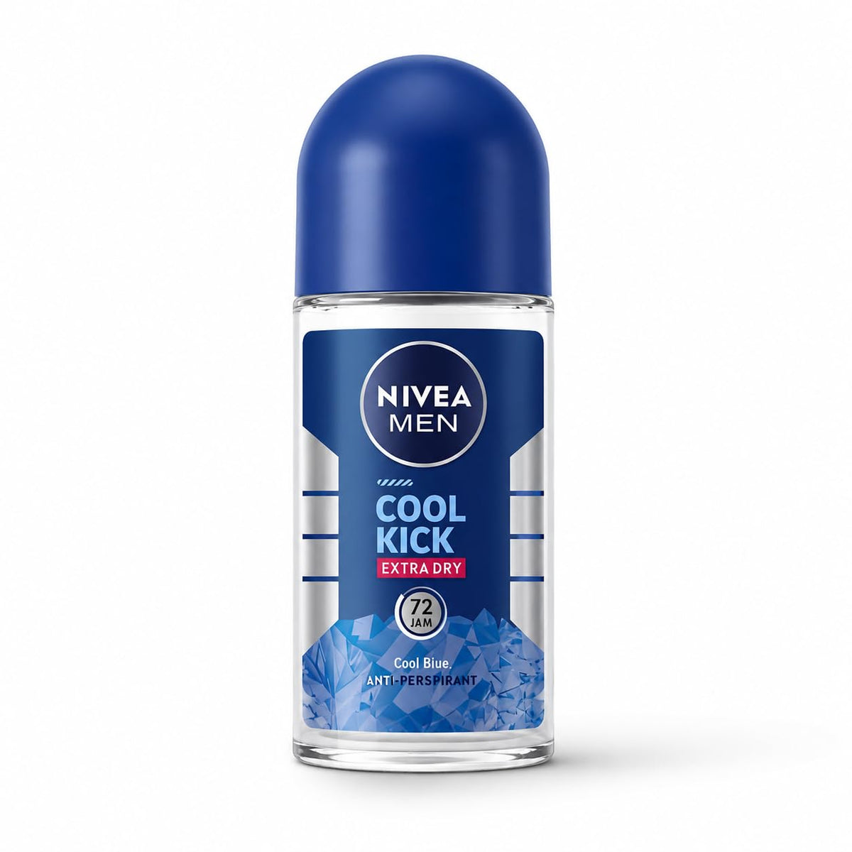 NIVEA MEN Cool Kick Extra Dry | ניוואה מן דאודורנט רול-און אנטי-פרספירנט לגבר באפקט קירור מיידי והגנת יובש עד 72 שעות (50 מ"ל)
