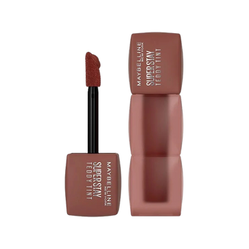 שפתון טינט מייבלין סופר סטיי טדי Super Stay Teddy Tint בגימור מאט רך עמיד ל-12 שעות