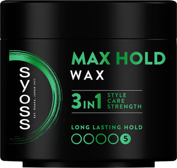 Syoss | סאיוס Max Hold - ווקס מקצועי לעיצוב וחיזוק השיער 3 ב-1 ללא אלכוהול וסיליקונים (150 מ"ל)