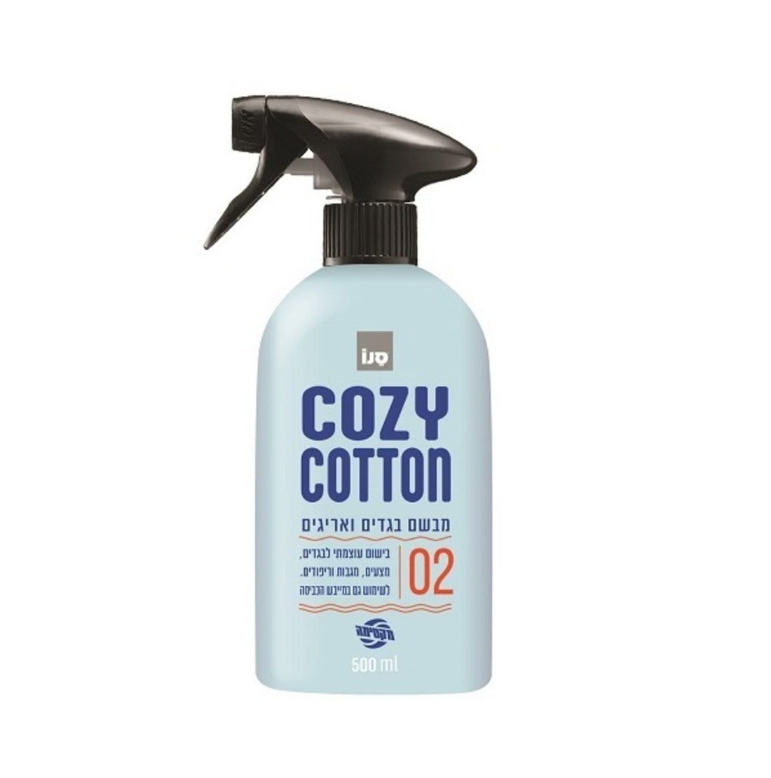 מבשם בגדים ואריגים מרוכז סנו מקסימה בניחוח Cozy Cotton עוצמתי 500 מ"ל