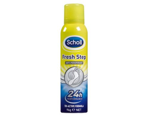 שול Scholl תרסיס מונע ריח וזיעה לכף הרגל 96 גרם | קוסמטיקס.