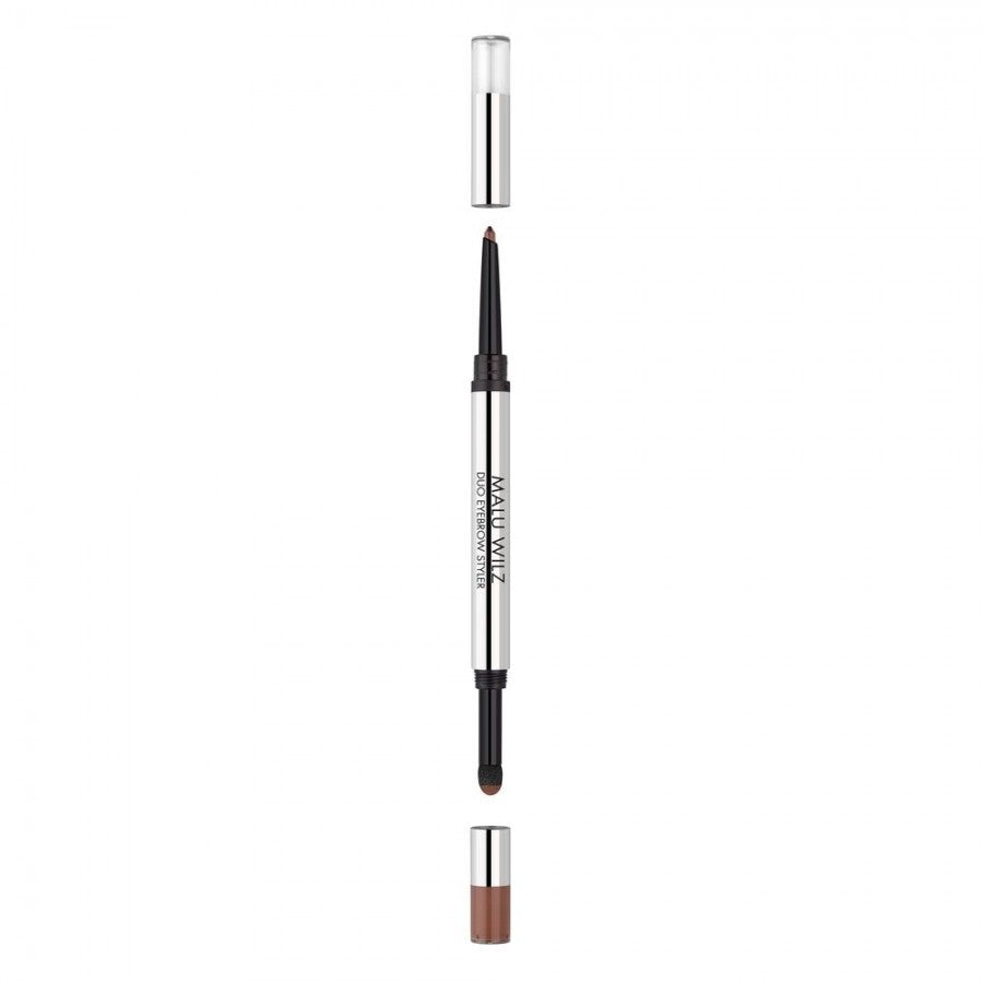 Malu Wilz | מאלו וילז - Duo Eyebrow Styler | מעצב גבות דו-צדדי: עיפרון ופודרה למראה מלא ומדויק