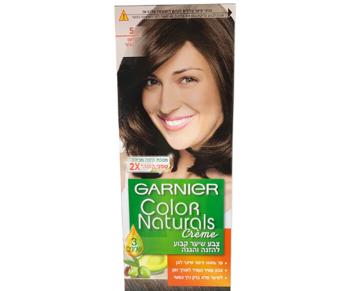 צבע קבוע לשיער 5 חום טבעי | מותג מזין ומטפח | גרנייה | Garnier.