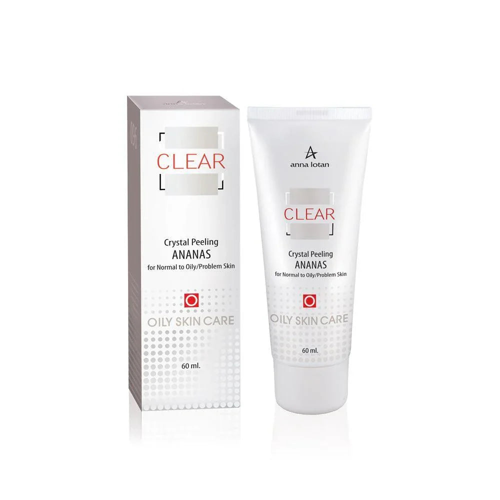 אנה לוטן Clear פילינג קריסטלי אננס (Crystal Peeling Ananas) לחידוש, ליטוש והחלקת מרקם העור 60 מ"ל