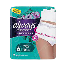 אלוויס תחתונים להגנה מבריחת שתן מידה M 9 יחידות