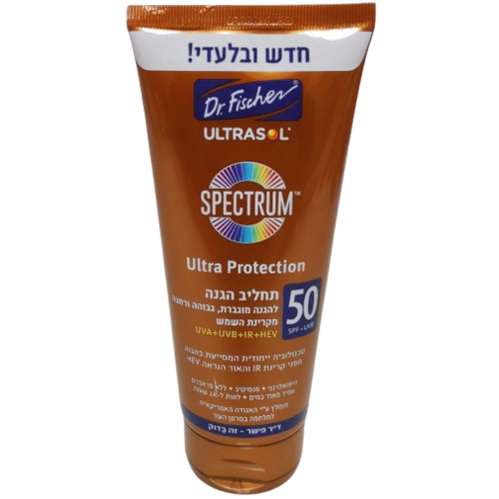 בושם ד"ר פישר תחליב הגנה SPF 50 200 מ"ל - הגנה גבוהה מקרינת UVB |  מבית ד"ר פישר | Dr. Fischer - מקורי ב-Cosmetix