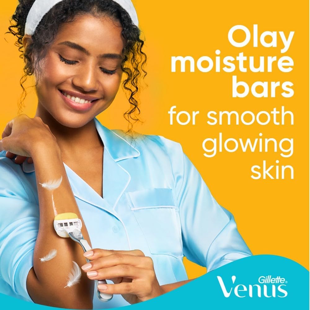 Gillette Venus | ג'ילט ונוס - מכשיר גילוח ComfortGlide קוקוס (ידית + 2 סכינים) | 5 להבים