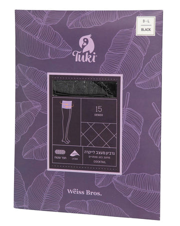 גרביון לייקרה 15 דנייר מעצב (מחטב).