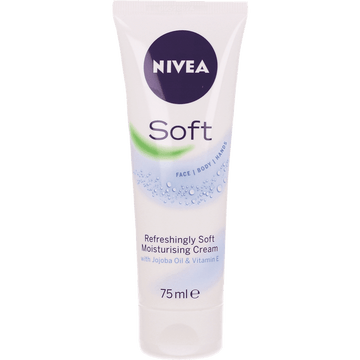 בושם ניוואה סופט | קרם ידיים לחות 75 מ"ל |  מבית ניוואה | Nivea - מקורי ב-Cosmetix