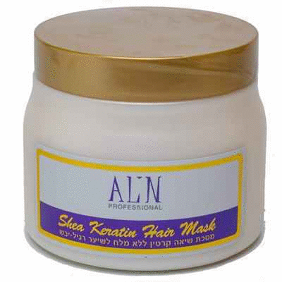 מסכה שיאה קרטין לשיער רגיל יבש ללא מלח 500 מ”ל ALIN | אלין אלין.