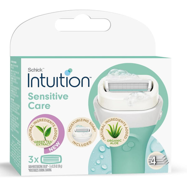 סכין גילוח לנשים שיק אינטואישן לעור רגיש Schick Intuition - קוסמטיקס