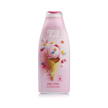 תחליב רחצה כיף Keif בניחוח גלידת סוכריות ג'לי עם חמאת שיאה ואלוורה 700 מ"ל
