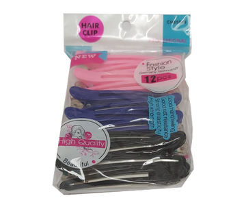 קליפסים לשיער צבעוניים 12 יחידות - אחיזה חזקה ואופנתית | אוריאל | URIEL.