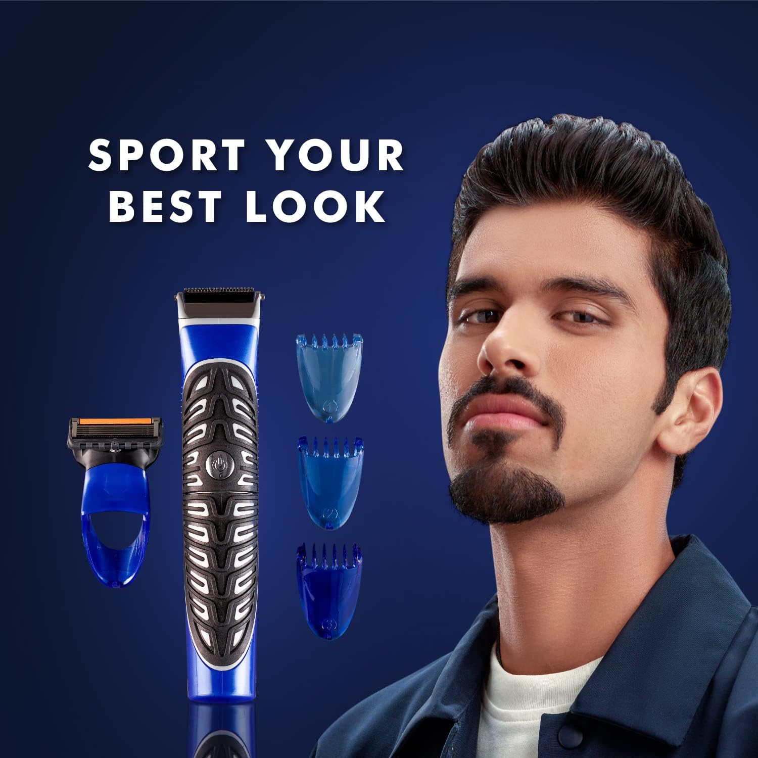 Gillette | ג'ילט - מכשיר עיצוב וגילוח 3 ב-1 סדרת Fusion ProGlide Styler המקורי מבית Braun