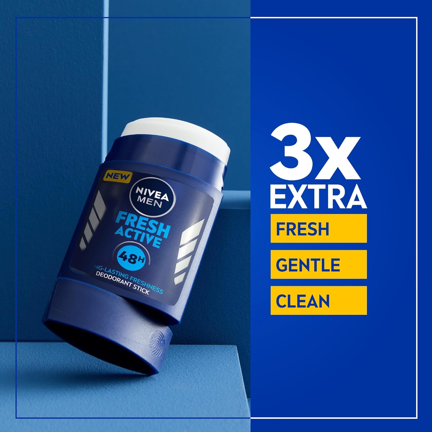 NIVEA MEN | ניוואה מן - Fresh Active | דאודורנט סטיק לגבר בניחוח ים רענן