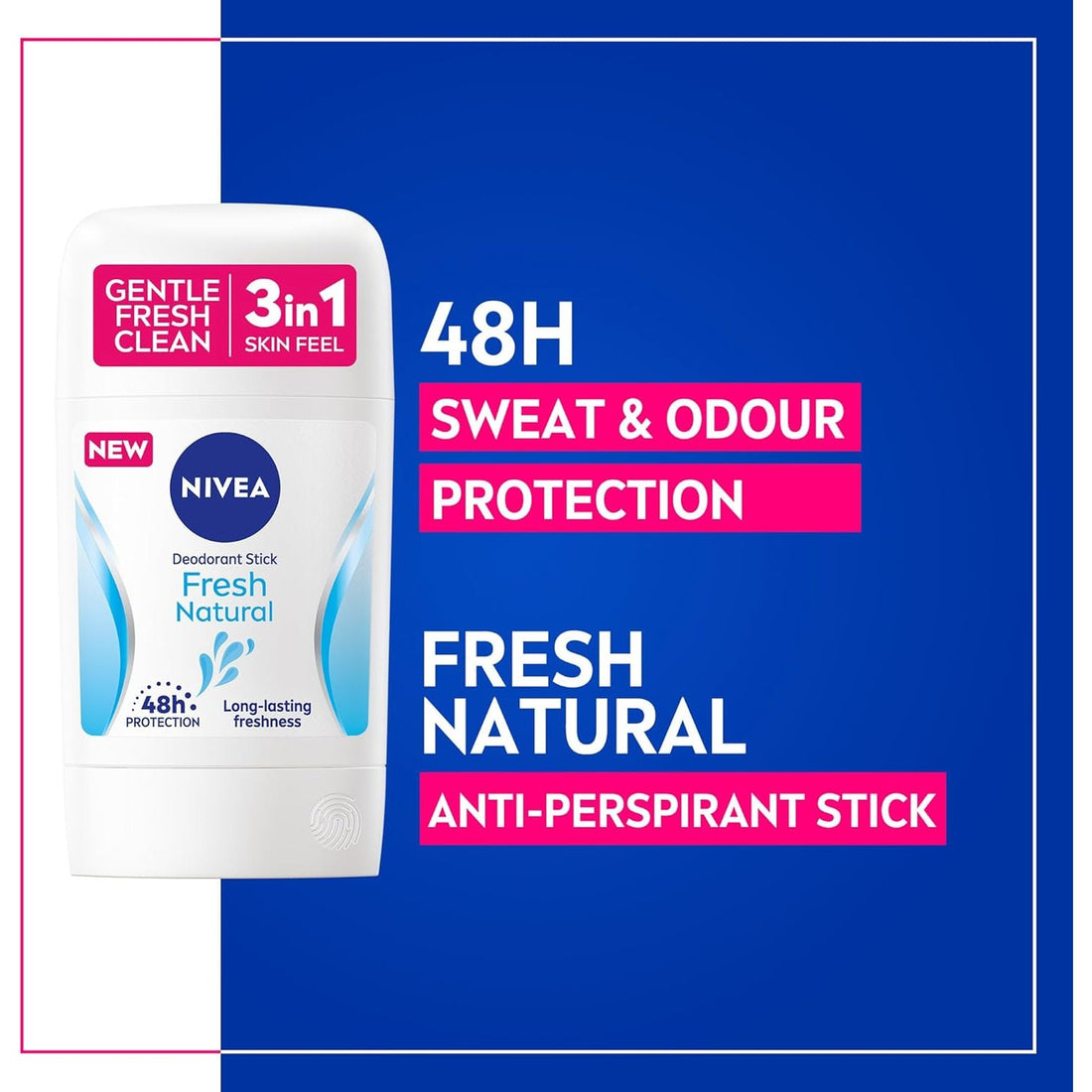 NIVEA | ניוואה - Fresh Natural | דאודורנט סטיק לאישה לרעננות טבעית