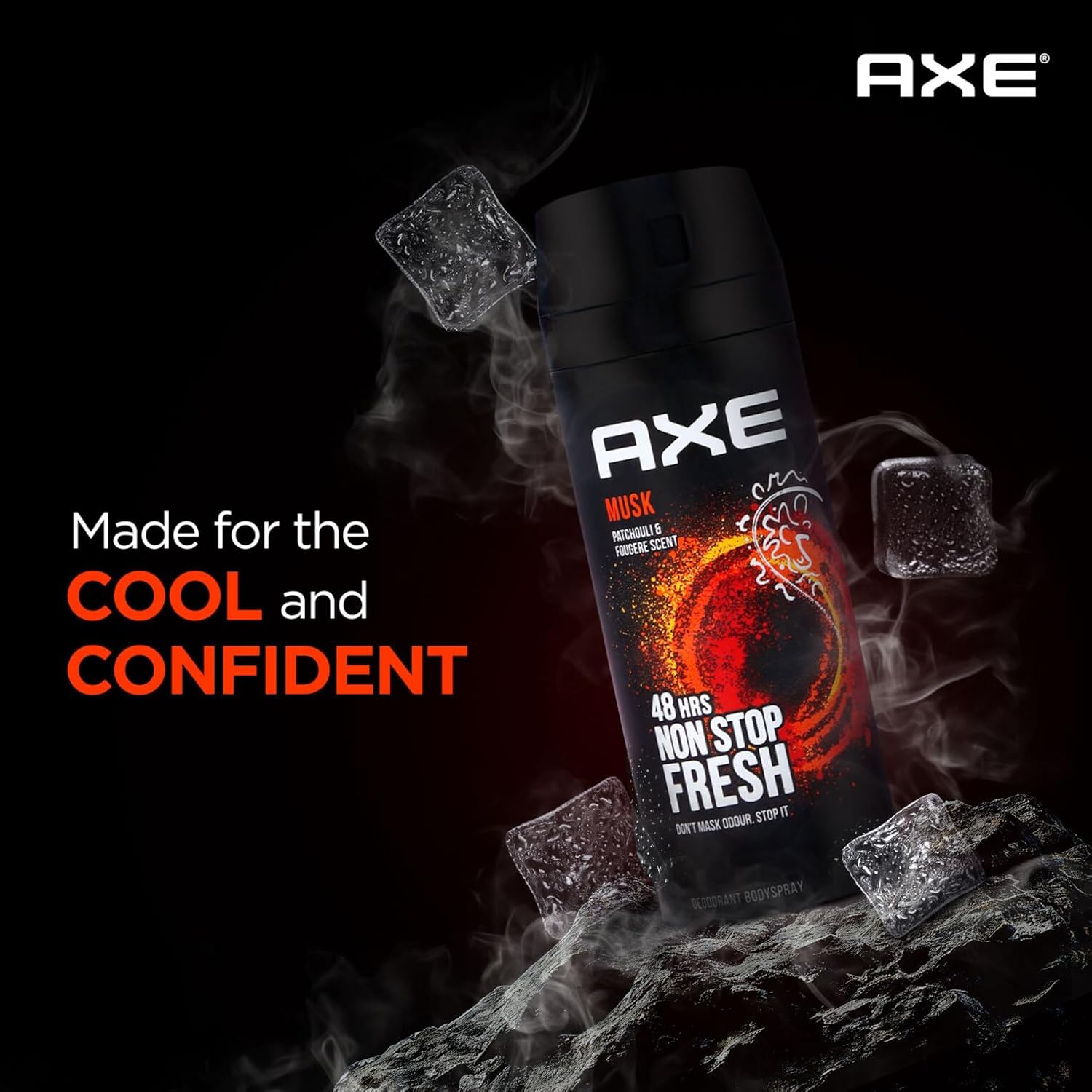 AXE | אקס - דאודורנט ספריי גוף בניחוח מאסק קלאסי להגנה ממושכת (150 מ"ל) Axe Musk