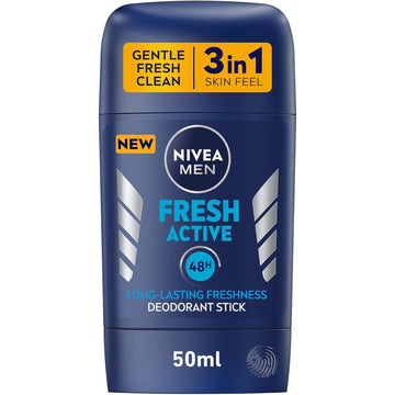 NIVEA MEN | ניוואה מן - Fresh Active | דאודורנט סטיק לגבר בניחוח ים רענן