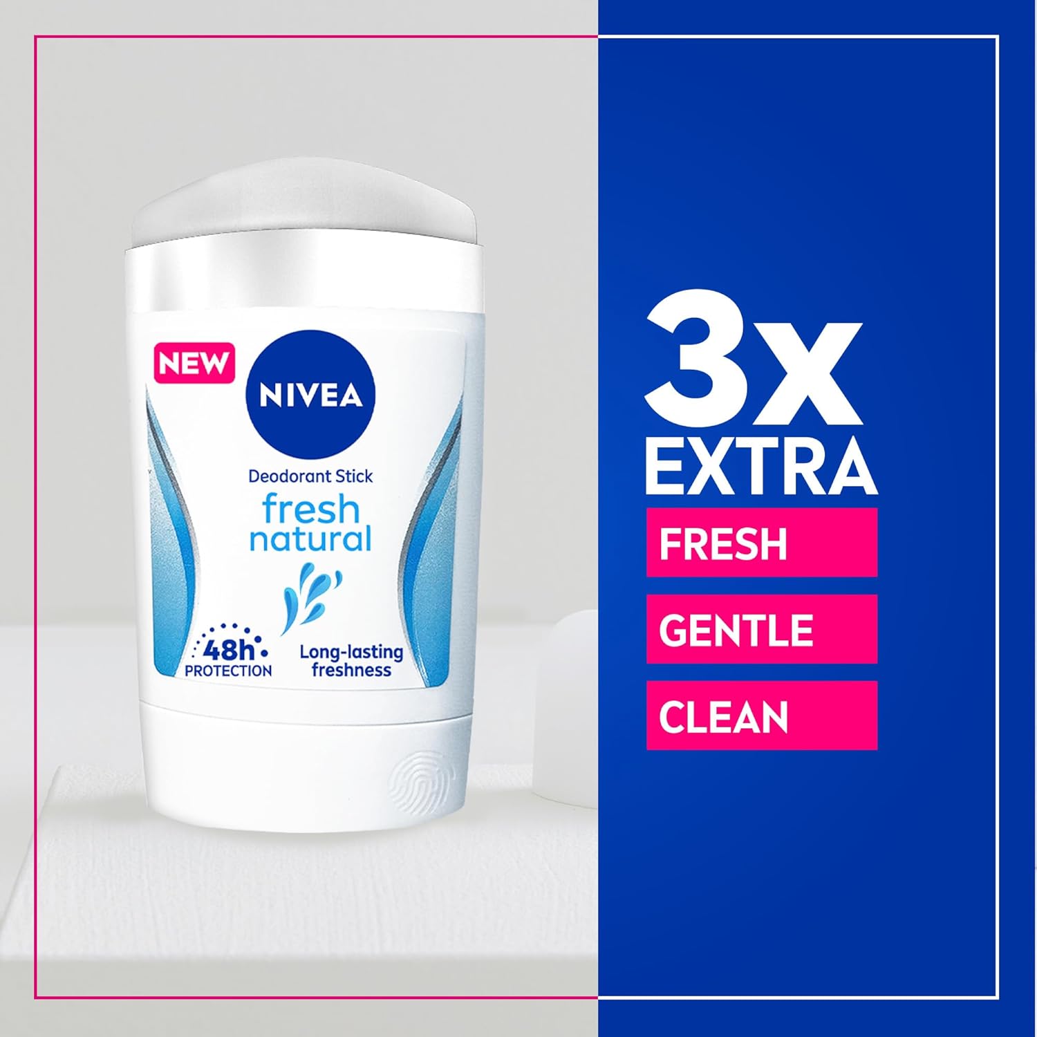 NIVEA | ניוואה - Fresh Natural | דאודורנט סטיק לאישה לרעננות טבעית