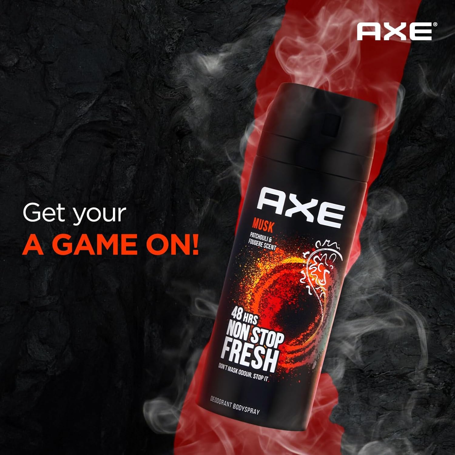 AXE | אקס - דאודורנט ספריי גוף בניחוח מאסק קלאסי להגנה ממושכת (150 מ"ל) Axe Musk