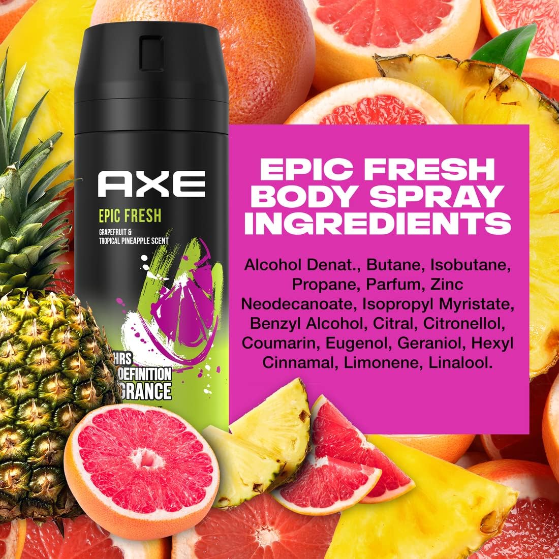 AXE | אקס - Epic Fresh Deodorant Body Spray | דאודורנט ספריי גוף בניחוח אפיק פרש (150 מ"ל)